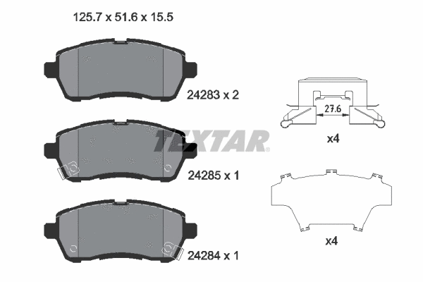 Brake Pad Set, disc brake (2428303)