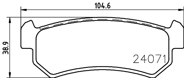 Brake Pad Set, disc brake (2407104)