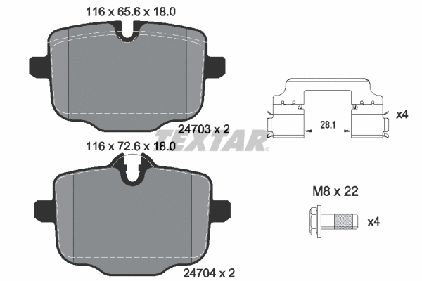 Brake Pad Set, disc brake (2470381)