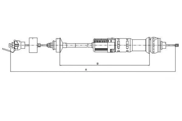 Cable Pull, clutch control (58010200)