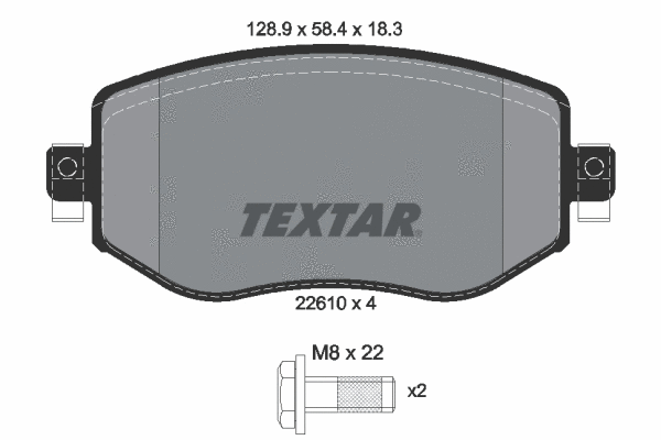 Brake Pad Set, disc brake (2261001)