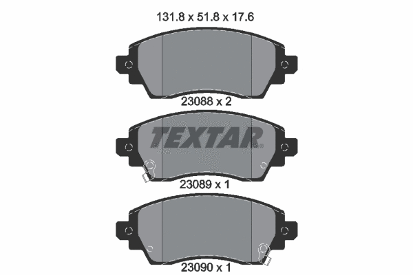 Brake Pad Set, disc brake (2308801)