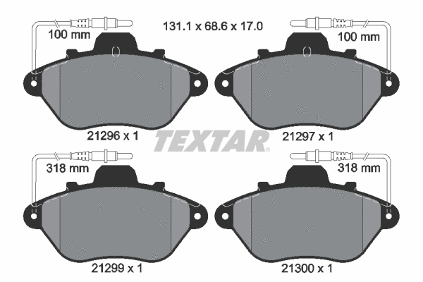 Brake Pad Set, disc brake (2129603)