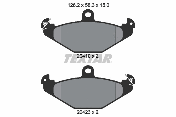 Brake Pad Set, disc brake (2041001)