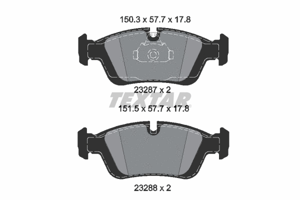 Brake Pad Set, disc brake (2328781)