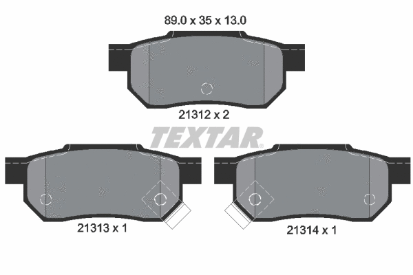 Brake Pad Set, disc brake (2131201)