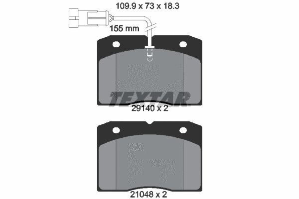 Brake Pad Set, disc brake (2914001)