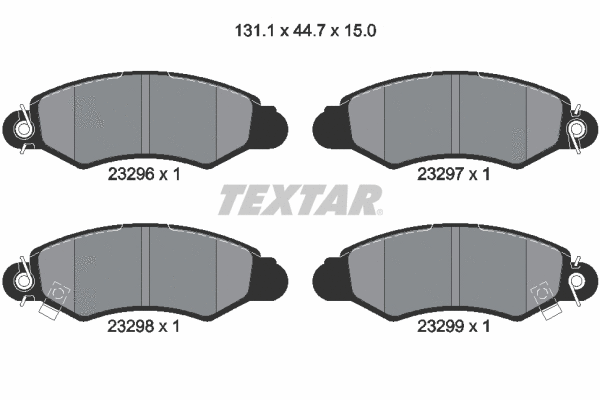 Brake Pad Set, disc brake (2329601)