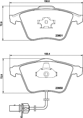 Brake Pad Set, disc brake (2380102)