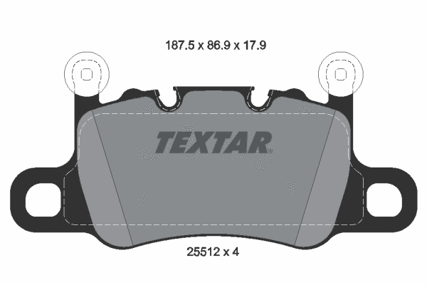Brake Pad Set, disc brake (2551205)