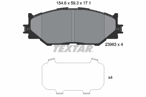 Brake Pad Set, disc brake (2398301)
