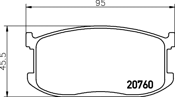 Brake Pad Set, disc brake (2076001)