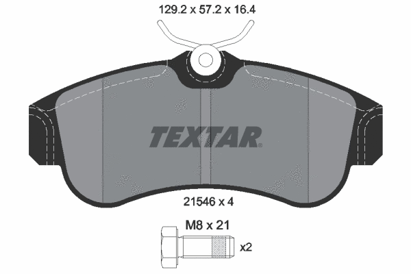 Brake Pad Set, disc brake (2154601)
