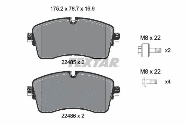 Brake Pad Set, disc brake (2248505)