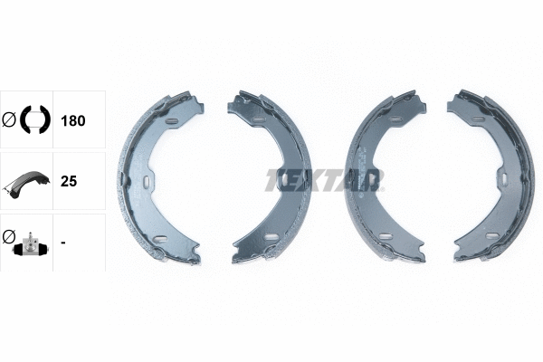Brake Shoe Set, parking brake (91058900)