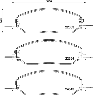 Brake Pad Set, disc brake (2236301)