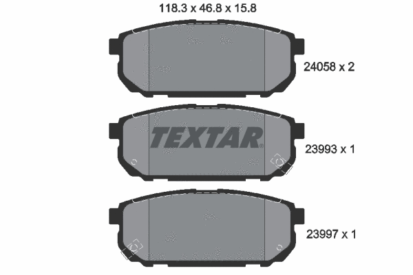 Brake Pad Set, disc brake (2405801)