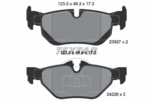 Brake Pad Set, disc brake (2392701)