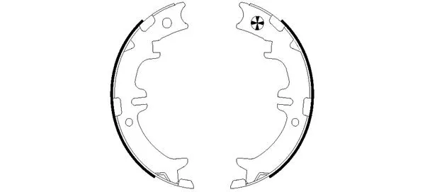 Brake Shoe Set, parking brake (91054900)