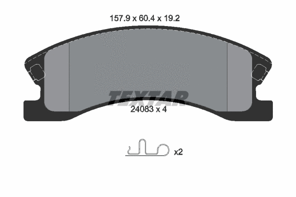 Brake Pad Set, disc brake (2408301)