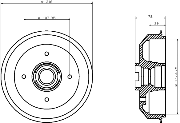 Brake Drum (94005400)