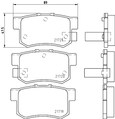Brake Pad Set, disc brake (2171904)