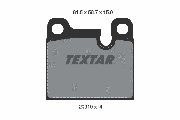 Brake Pad Set, disc brake (2091001)