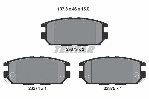 Brake Pad Set, disc brake (2337301)