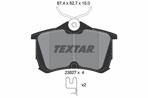 Brake Pad Set, disc brake (2352701)