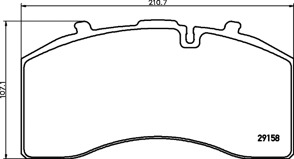 Brake Pad Set, disc brake (2915801)