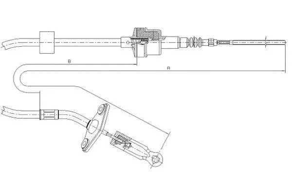 Cable Pull, clutch control (58006200)
