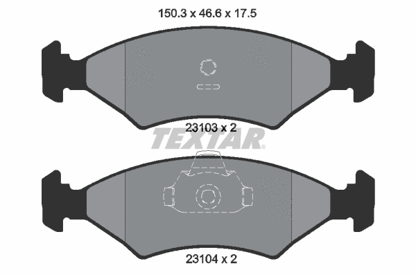 Brake Pad Set, disc brake (2310301)