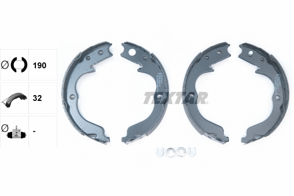 Brake Shoe Set, parking brake (91068300)