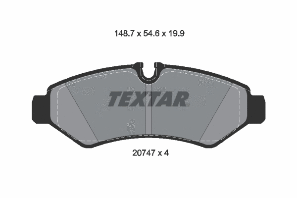 Brake Pad Set, disc brake (2074701)
