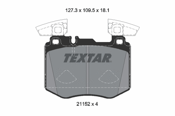 Brake Pad Set, disc brake (2115201)