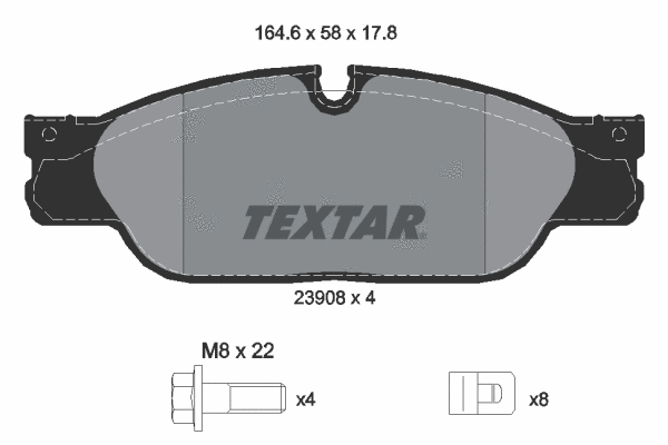Brake Pad Set, disc brake (2390801)