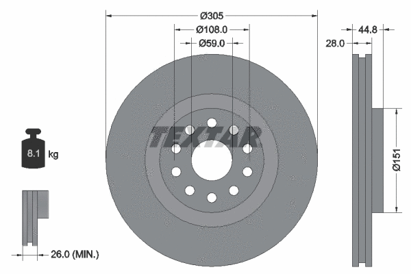 Brake Disc (92115800)