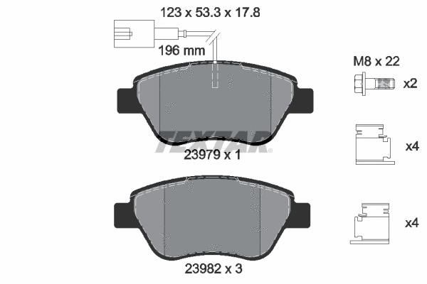 Brake Pad Set, disc brake (2397903)