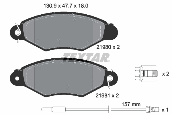 Brake Kit, disc brake (89004500)
