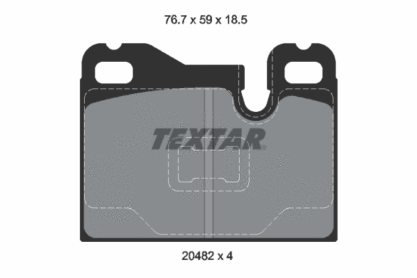 Brake Pad Set, disc brake (2048201)