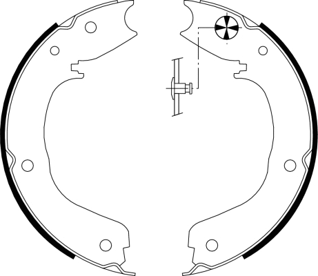 Brake Shoe Set, parking brake