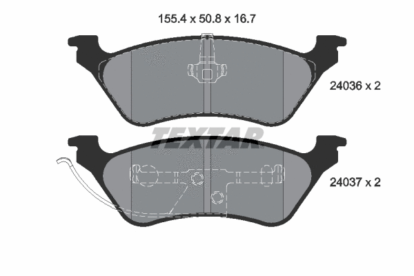 Brake Pad Set, disc brake (2403605)