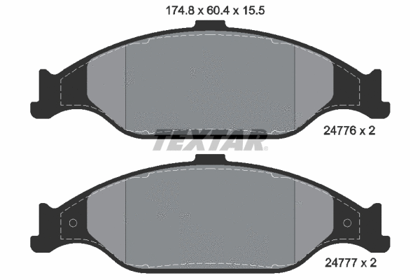 Brake Pad Set, disc brake (2477601)