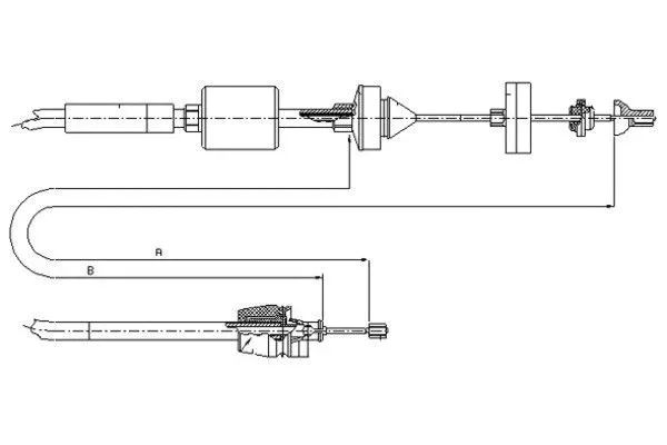 Cable Pull, clutch control (58013100)