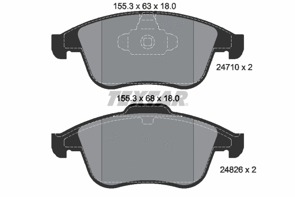 Brake Pad Set, disc brake (2471001)
