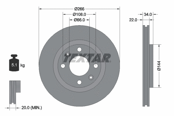 Brake Kit, disc brake (89008400)
