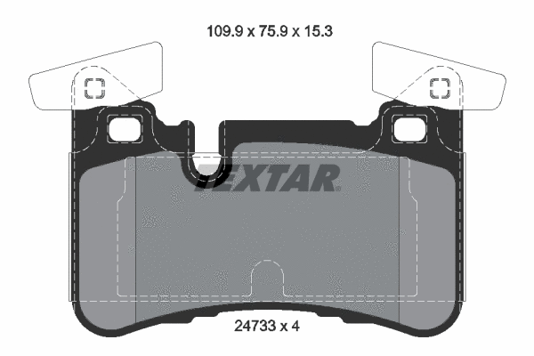 Brake Pad Set, disc brake (2473301)