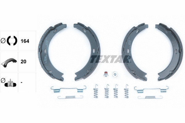 Brake Shoe Set, parking brake (91057100)