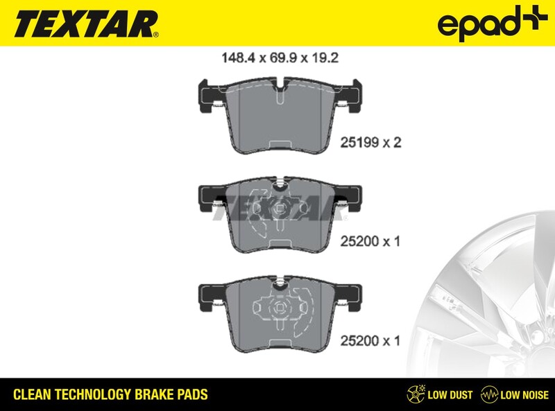 Brake Pad Set, disc brake (2519901CP)