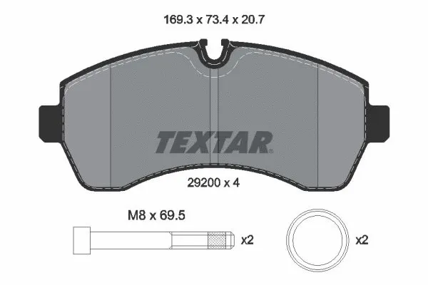 Brake Pad Set, disc brake (2920006)